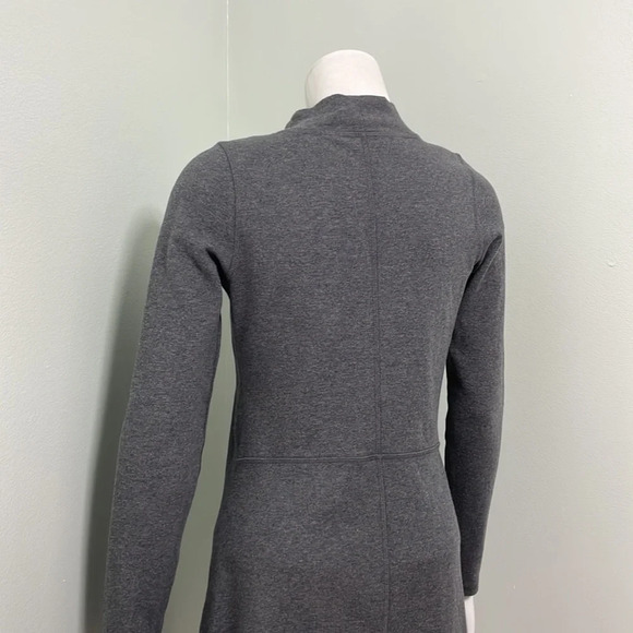 Everlane Gray Cotton Mock Neck Dress Size Small Shirt Dress Casual - Picture 9 of 10